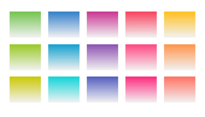 set of colorful gradient palette backdrop for web app