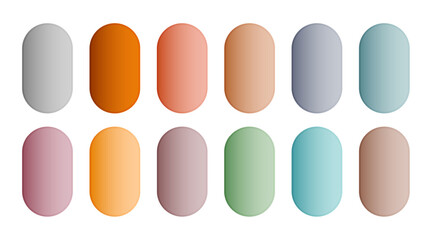 soft pastel color gradient palette banner in collection