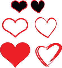 set of hearts,red heart,heart, love, valentine, symbol, romance, day, red, shape, vector, illustration, icon, romantic, design, heart, love, valentine, symbol, romance, day, red, shape, illustration, 