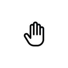 Hand stop icon