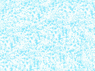 手描きで描いた水色点々のイラスト　背景透明