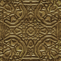 In-depth engraving on a light beige wood. Etchings abstract art. Bas - relief ornament panels. Wood carving, sample tiles in interior 3d decorative panel. Illustration