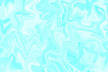 ソーダみたいな水色に白い滴を飛ばしたシュワシュワなマーブル模様
