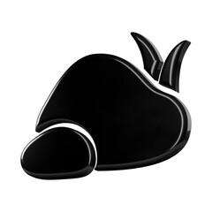 This is a beautifully designed 3D icon with a beautiful metallic texture.