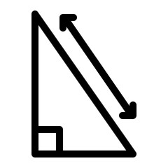 pythagoras line icon