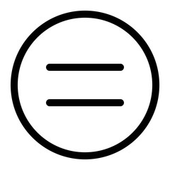 equal line icon