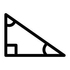 trigonometry line icon