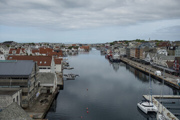 Fototapeta premium Sommer in Haugesund in Norwegen
