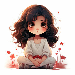 girl with heart