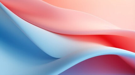 Smooth Shapes: Abstract Minimalistic Background AI Generated