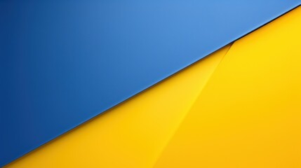 Abstract Blue and Yellow Background: Minimalistic and Superb Clean Image AI Generated