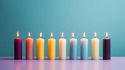 Minimalistic Advent Candles AI Generated