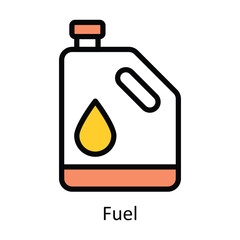 Fuel  vector Filled outline Design illustration. Symbol on White background EPS 10 File 