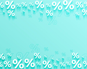stylish percent icon promo background for retail business - obrazy, fototapety, plakaty