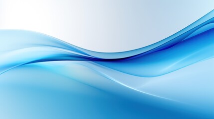 Blue Abstract Design: Minimalistic, Superb, Clean Image AI Generated