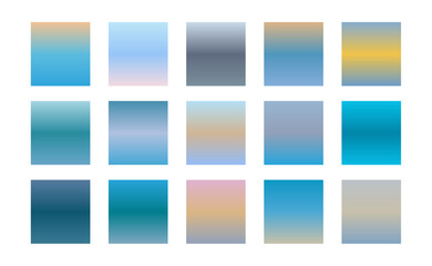 collection of smooth blue color palette backdrop design