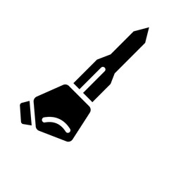 leather jacket glyph icon illustration vector graphic. Simple element illustration vector graphic, suitable for app, websites, and presentations isolated on white background