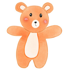 teddy bear isolated on white