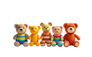 Attractive Different Children Toys Isolated on Transparent Background PNG.
