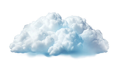 Stunning Sky Blue Cloud Isolated on Transparent Background PNG.