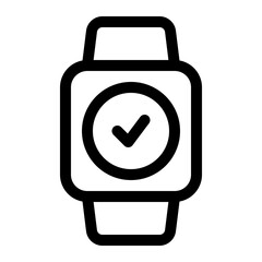 smartwatch line icon