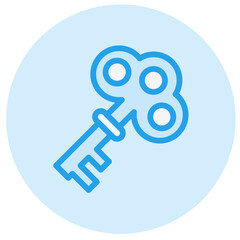 Key Vector Icon Design Illustration