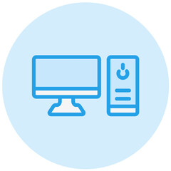 Computer Vector Icon Design Illustration