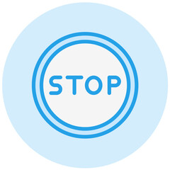 Stop Vector Icon Design Illustration