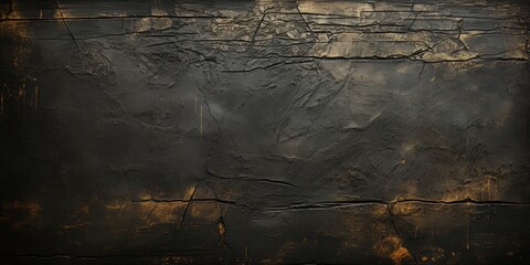 Black scratched anthracite board, wall texture background, study background - obrazy, fototapety, plakaty