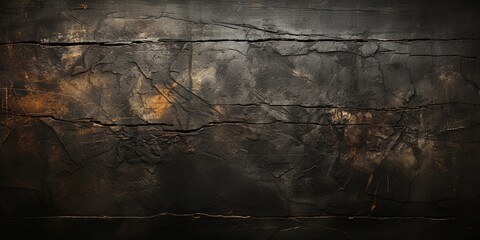 Black scratched anthracite board, wall texture background, study background - obrazy, fototapety, plakaty