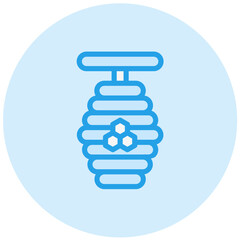 Honey Bee Vector Icon Design Illustration
