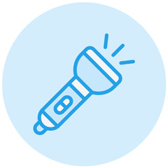 Flashlight Vector Icon Design Illustration