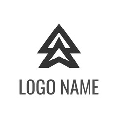 Monogram Initial Letter A logo design vector. Simple, Minimal, Modern, Trendy logo for Brand, Business, Company, etc. 