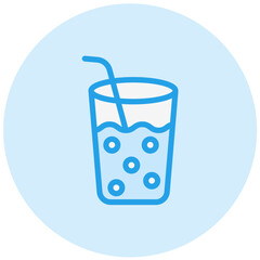 Drinking Water Vector Icon Design Illustration