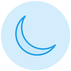 Moon Vector Icon Design Illustration