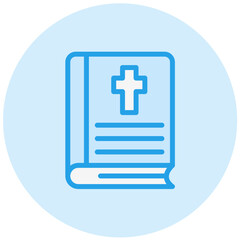 Obraz premium Bible Vector Icon Design Illustration