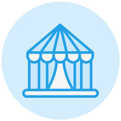 Tent Vector Icon Design Illustration