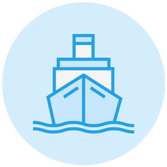 Fototapeta na wymiar Ship Vector Icon Design Illustration