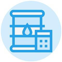 Fuel Calculation Vector Icon Design Illustration