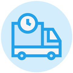 Delivery Truck Vector Icon Design Illustration