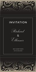 Elegant Simple Ornamental Invitation Design