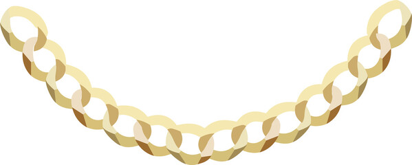 Gold chain necklace PNG 2023102803