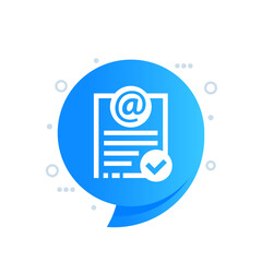 mail list, email icon for web