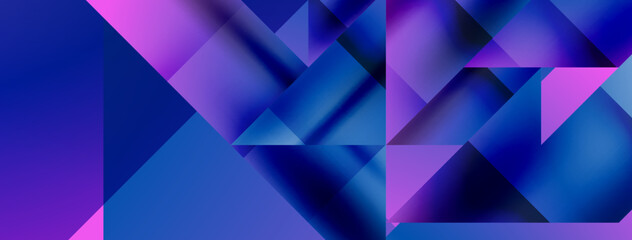 Captivating vector abstraction. Triangles interlock in mesmerizing dance, crafting dynamic geometric backdrop. Fusion of shapes and angles creates artful symphony of modern design