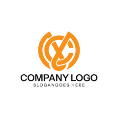 Letter Logo Design. M C logo Design. Abstract letter logo monogram