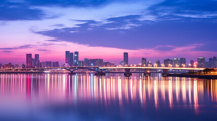 Fototapeta premium Han river in seoul city south Korea 