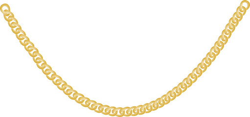 Gold chain necklace 2023102806 - obrazy, fototapety, plakaty