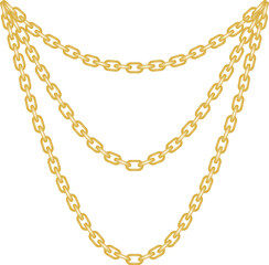 Gold chain necklace 2023102810