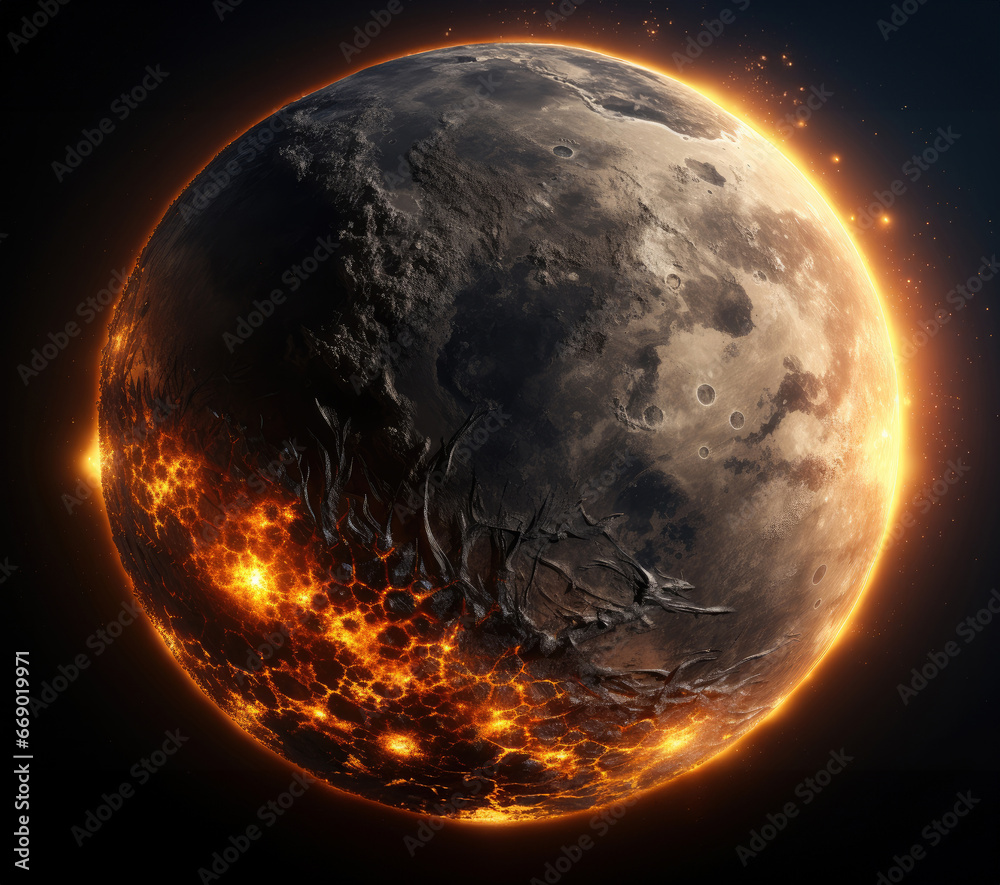 Poster mercury is the closest planet to the sun in the solar system and its surface is like a silvery purga