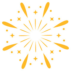 Fireworks line icon. Pyrotechnic salute sign. Carnival celebration lights symbol. Colorful thin outline concept. Vector 